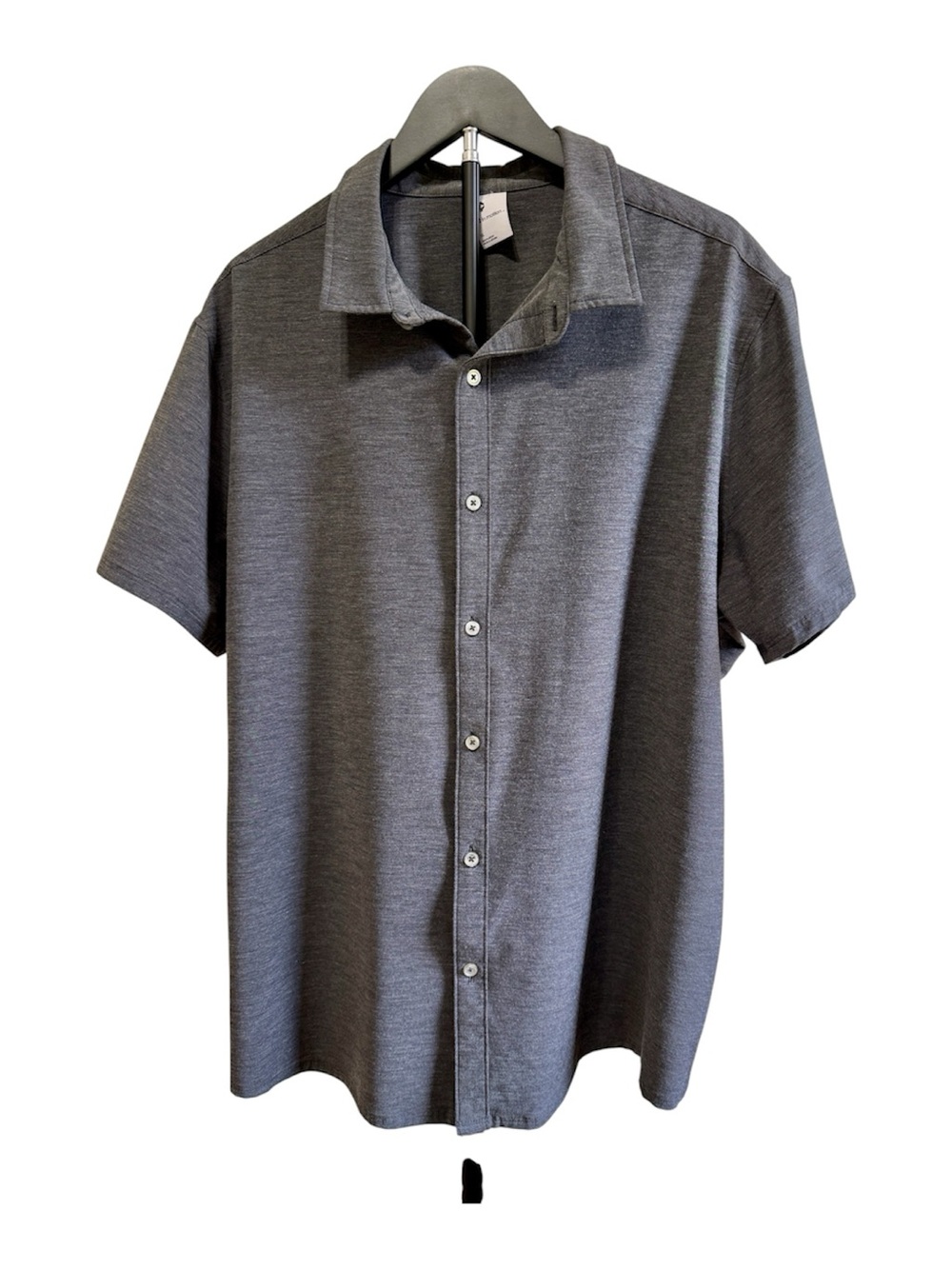 all in motion Short Sleeve Button-Down Shirt - Charcoal